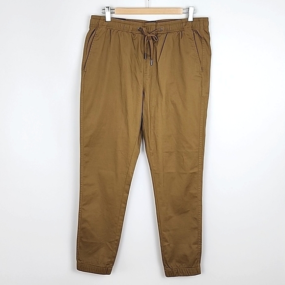GAP Men's Joggers Casual Tan Cotton Blend Stretch Size Medium - Picture 1 of 13